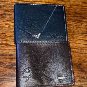 Brown Leather Key and Card Holder